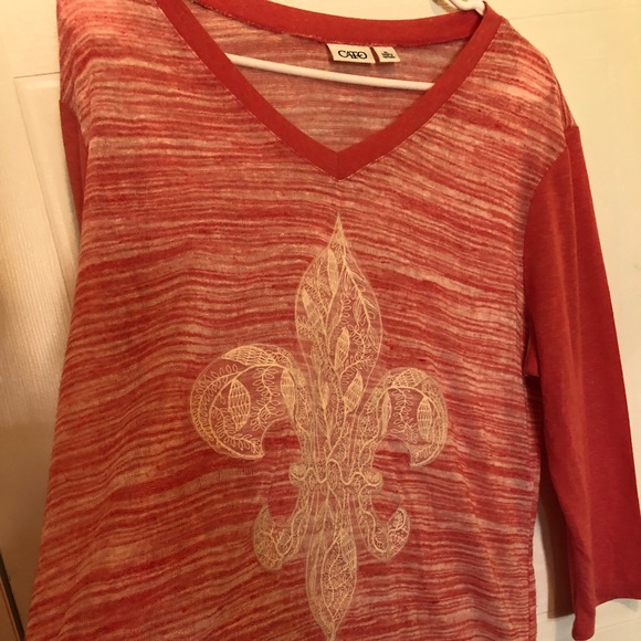 CATO fleur de lis shirt - Picture 3 of 3